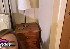 you fuck my chubby college girl next door creampie her in pov lingerie