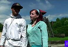 Jili and Sem's First Time Outdoor College Fuck with Natural Tits