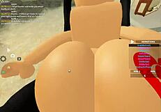 Roblox slut bends over for bbc doggystyle pounding