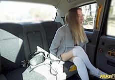Fake Taxi Ride Turns Wild When Chubby Russian Lifts Skirt No Panties