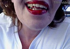 dawnskye1962 smokes teasing your cock fully clothed granny style!!