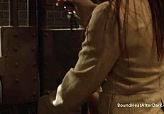 Naughty Lesbian Slave's Horny Masturbation Orgasms on Madame's Panties