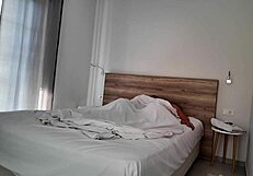 stepmom's big natural tits tempt in hotel room leading to risky taboo fuck