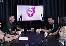 she started in porn collabbed sold handjobs family struggled but parents joined - teh angel sheer red lingerie swingers