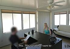 pretty blonde allie rae trades sissy pussy for loan cash