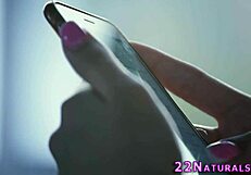 inked babe with natural tits slurps monster cock handjob cum in mouth