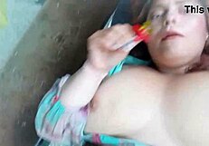 Ginger paris, that ring pop toy feels so good on me...