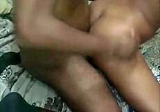 Ebony Big Ass Girlfriend Bedroom Spanking Kissing