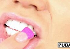 nikita von james moans stuffing toy deep in soaking wet milf pussy