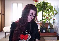 Brazen Exhibitionist Flashes Skinny Ass in Dorm Before Roommate Penetrates Her Roughly Without Restraint