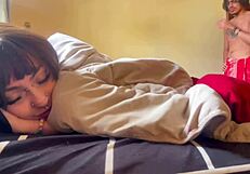 uhh pretending to be my stepbro's girlfriend with janys... her tight pussy rides my huge cock so good