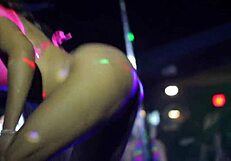 curvy ass shakes wildly during erotic nightclub twerk session