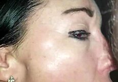 watch this whore wife choke on monster cock while riding huge dick