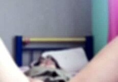 sis-in-law and i jerk off on secret video call almost caught