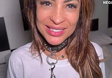 i put collar on slut wife to obey then wrecked her ass with giant cock