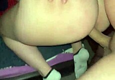 innocent stepsis bends over but craves stepbro's rough fat cock pounding