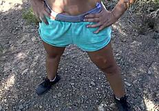 stepmom's hairy pussy drips watching stepson stare hungrily