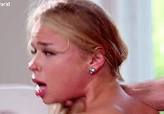 blonde alexa flexy takes dp choking riding at salon didnt she