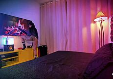 Hardcore anal creampie after bent over spying temptation