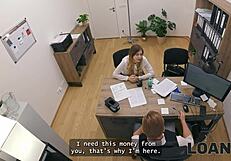 uhh got the loan cuz i blew him then fucked wild on office desk