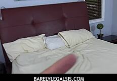 Dani Blue whispers to stepbro, Sophia Sweet and I raid your room for taboo teen blowjob creampie