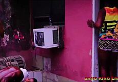 ready for slim saida bob to swallow two fat cocks in ghetto hardcore?