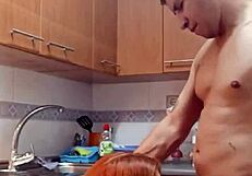 best kitchen fuck with milf stepmom big pussy clit creampie doggystyle lingerie orgasm
