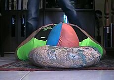 Hard BDSM Belly Trampling and Toe Sucking Slave Humiliation - ItalFetish