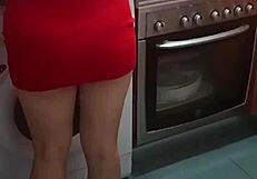 best kitchen fuck with milf stepmom big pussy clit creampie doggystyle lingerie orgasm