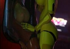 Toy Freddy delivers intense lesbian toy licking and assfucking action