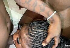 imagine your wife bent over for two muscular black bodybuilders' monster cocks in threesome