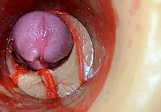 Huge Ejaculation Floods Deep Inside - Internal Camera Catches Every Creampie Drop!