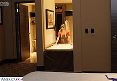 whoa angel young 18+ drops towel for naughty hotel blowjob ride