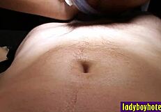 Amateur Big Tits Shemale Devours Dick Then Begs for Bareback Anal