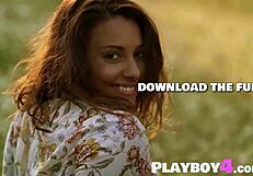 Sexy Milf Anetta Keys Strips Outdoor Exposing Small Tits Pussy Hot Body Naked