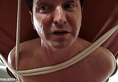 Sadistic nurse dominates patient with feet face sitting and brutal handjob for semen