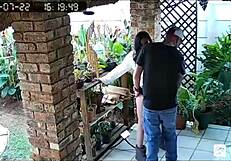 Spycam catches wife with two best friends mmf creampie outdoor while i'm working?