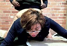 moaning slut screams while pierced nipples bounce during interracial pounding