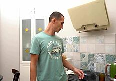 Cuckold husband watches friend doggystyle pound horny wife Katty West's wet pussy