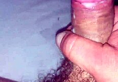 tantric buildup leads to explosive cumshot orgasm by the pool