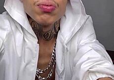 Whore begs thick cock pounding deep in her soaked huge pussy craving more