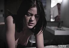 Stepbrother Pounds Asian Teen Stepsister's Anal Virginity Hard