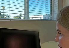 a professional milf evaluates huge cocks with dirty talk and petite body