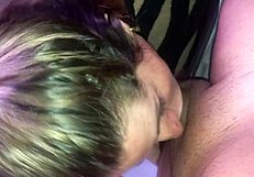 blonde slut gulps fresh morning milk breakfast deepthroat blowjob homemade black cock lover