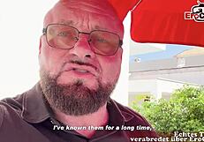 skinny german blonde milf picked up for erotic user date car interview pov outdoor pickup