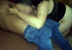 he cuckolds husband fucking hot wife with cousin on table