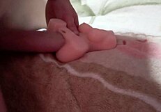 Skinny tattooed twink bares it all for rough bareback creampie humiliation