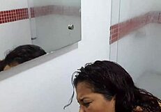Stepmom sneaks in shower we get intimate