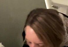 busted mid anal fuck in public restroom but we kept pounding ass