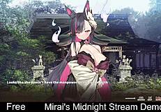 mirai's midnight nude dating game stream demo fun
